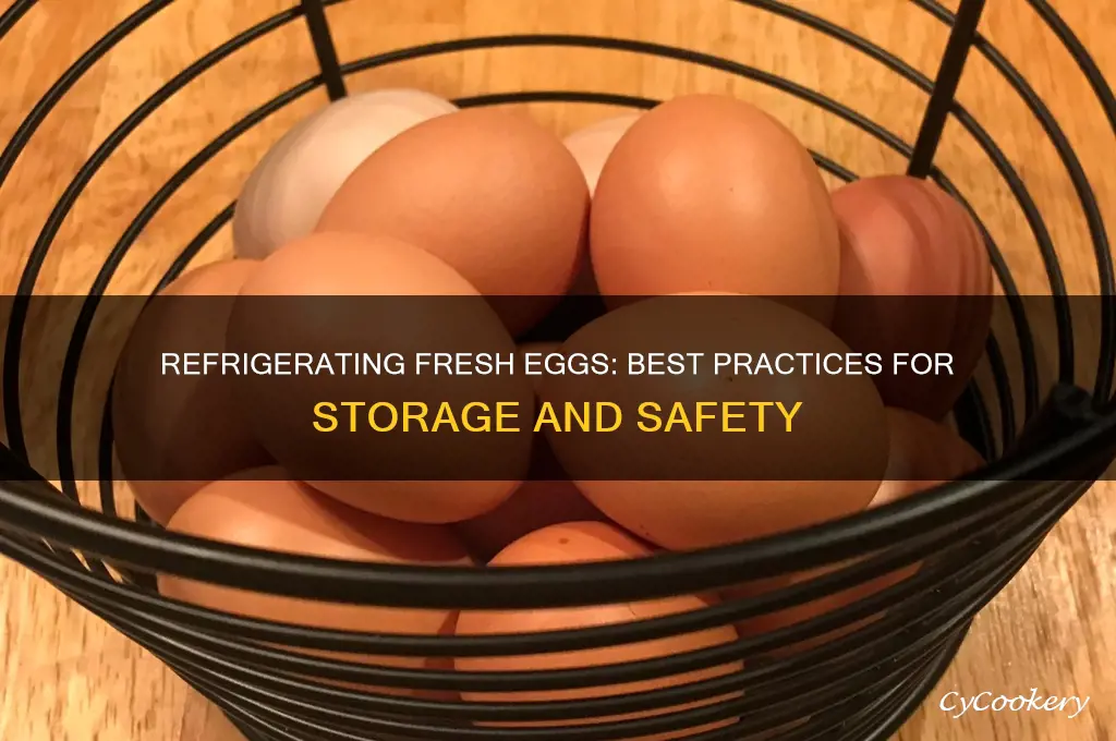 can you refrigerate fresh eggs