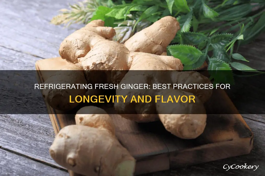 can you refrigerate fresh ginger