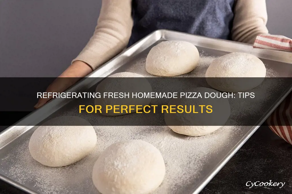 can you refrigerate fresh homemade pizza dough