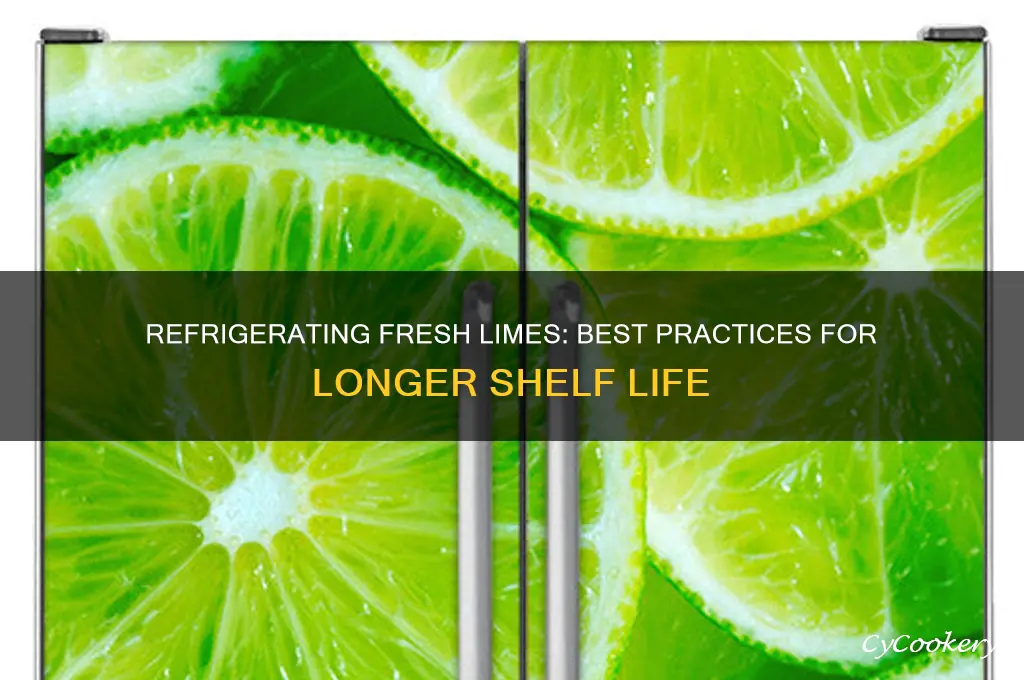 can you refrigerate fresh limes
