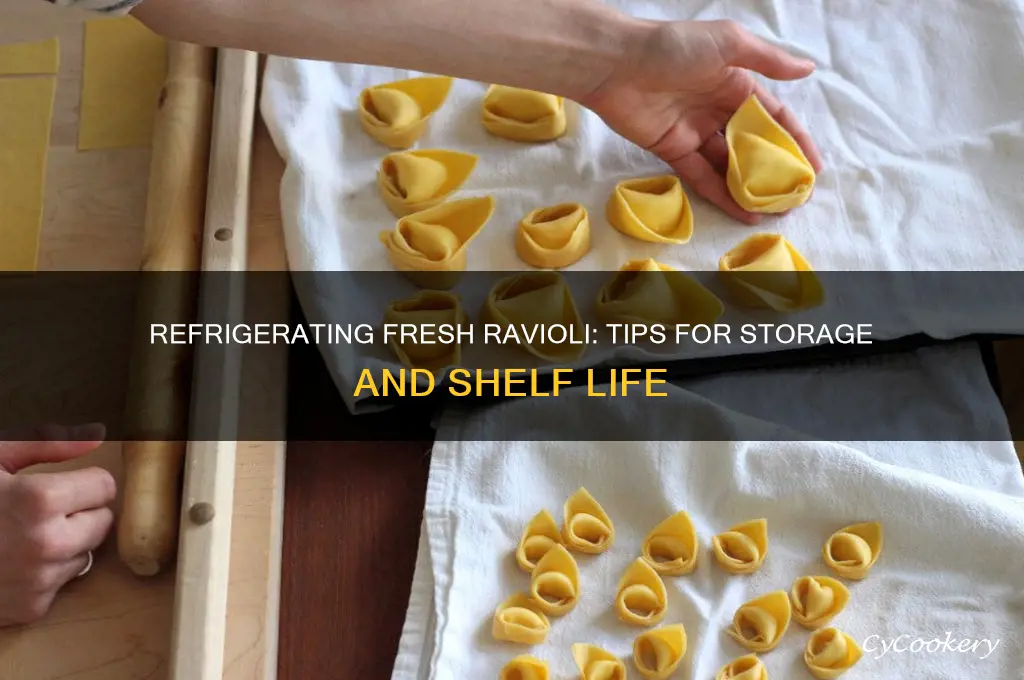 can you refrigerate fresh ravioli