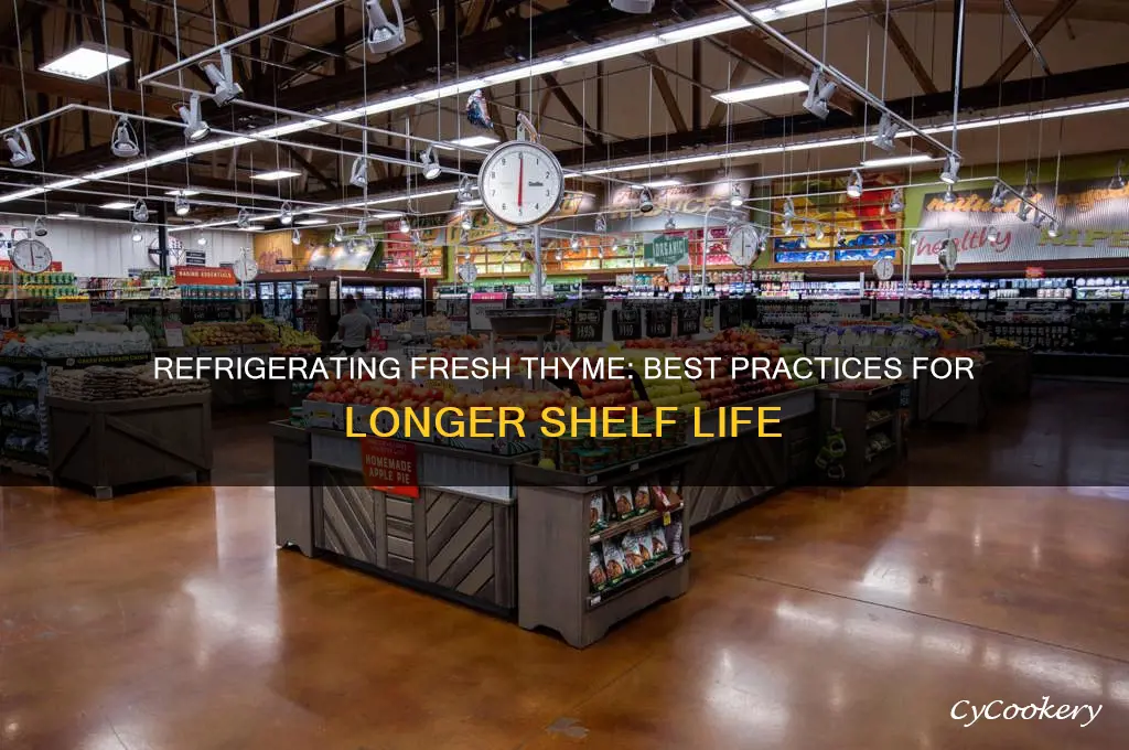 can you refrigerate fresh thyme