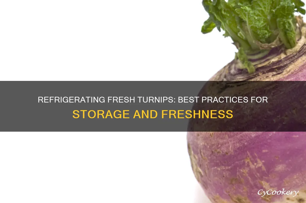 can you refrigerate fresh turnips