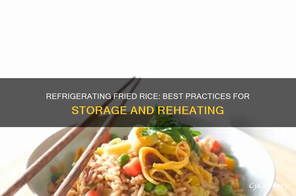 can you refrigerate fried rice