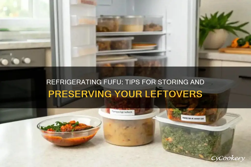 can you refrigerate fufu