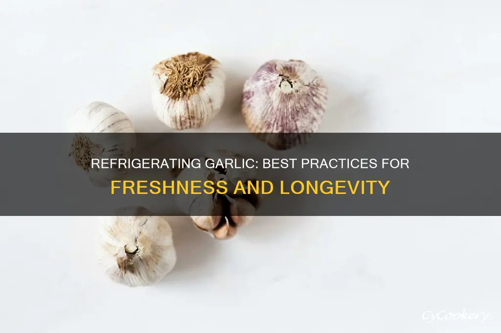 can you refrigerate garlic