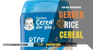 Refrigerating Gerber Rice Cereal: Best Practices for Freshness and Safety