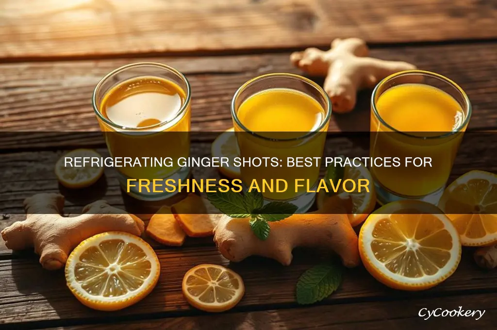 can you refrigerate ginger shot