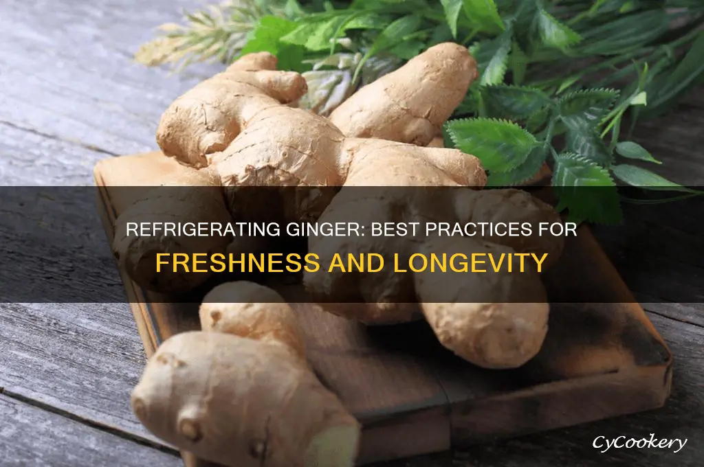 can you refrigerate ginger