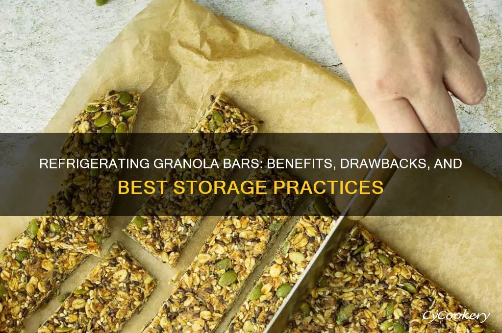 can you refrigerate granola bars
