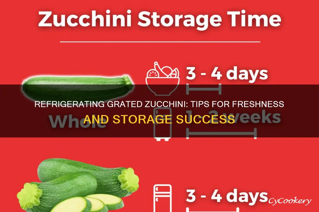 can you refrigerate grated zucchini