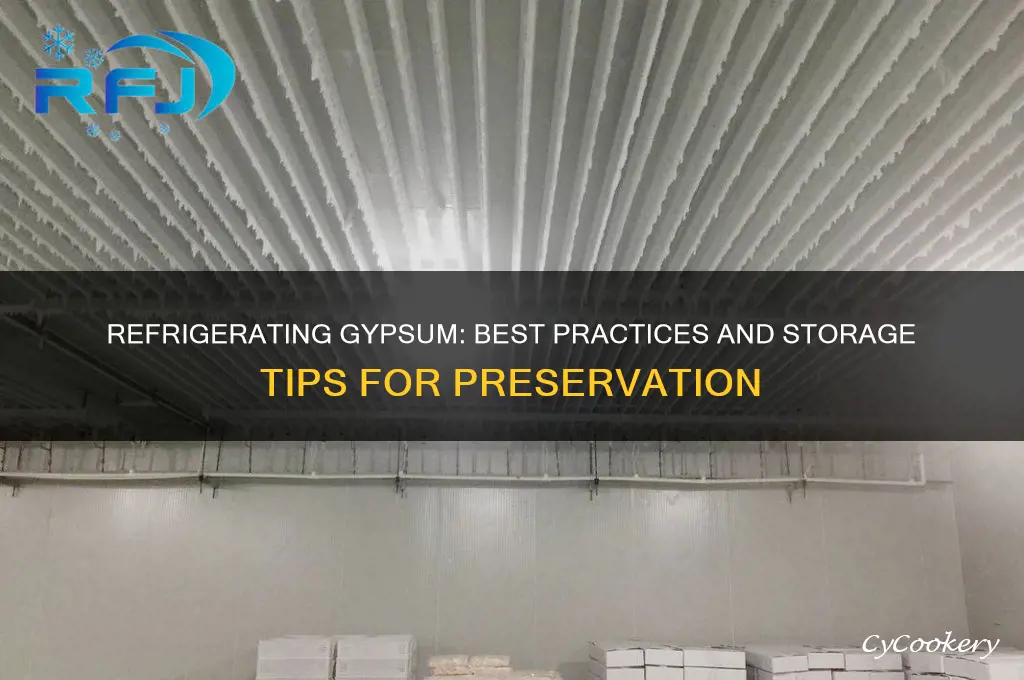 can you refrigerate gypsum
