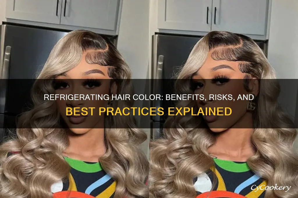 can you refrigerate hair color