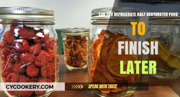 Refrigerating Half-Dehydrated Food: Safe Storage Tips to Finish Later
