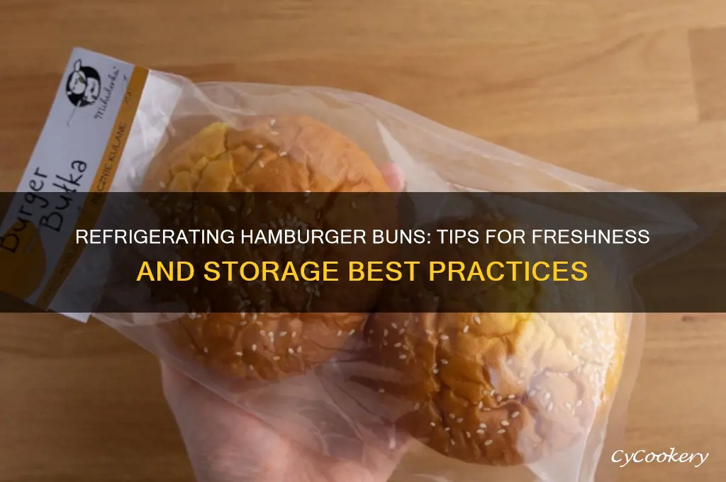can you refrigerate hamburger buns