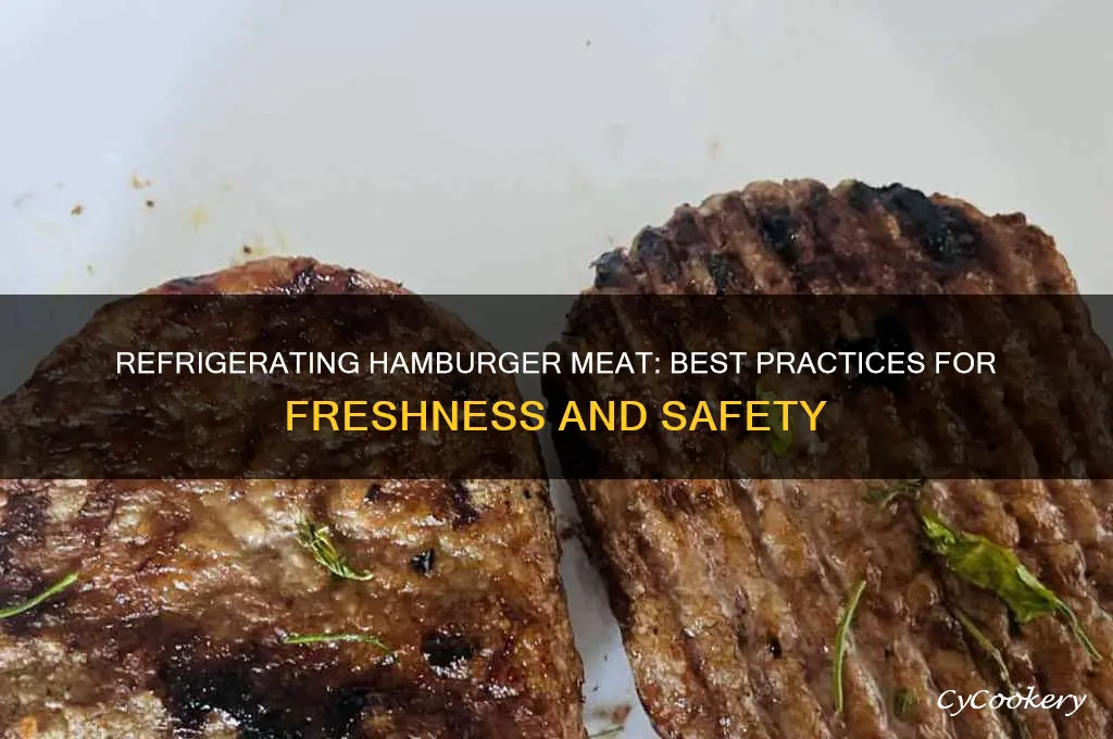 can you refrigerate hamburger meat