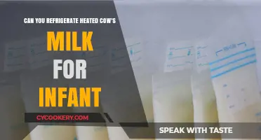 Refrigerating Heated Cow's Milk for Infants: Safe Practices and Tips