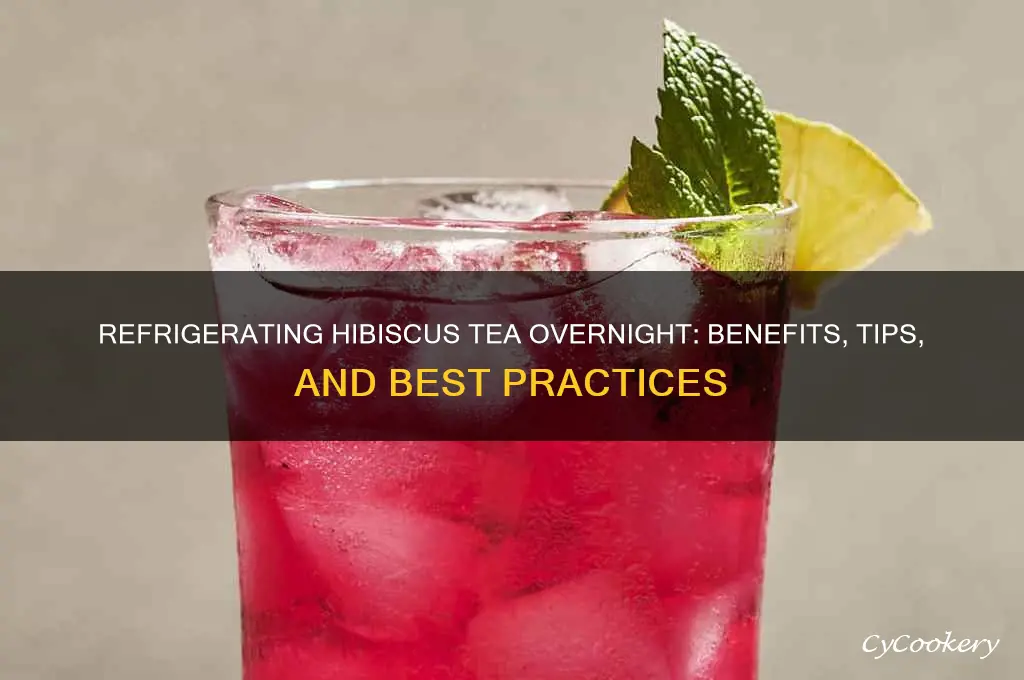 can you refrigerate hibiscus tea at night