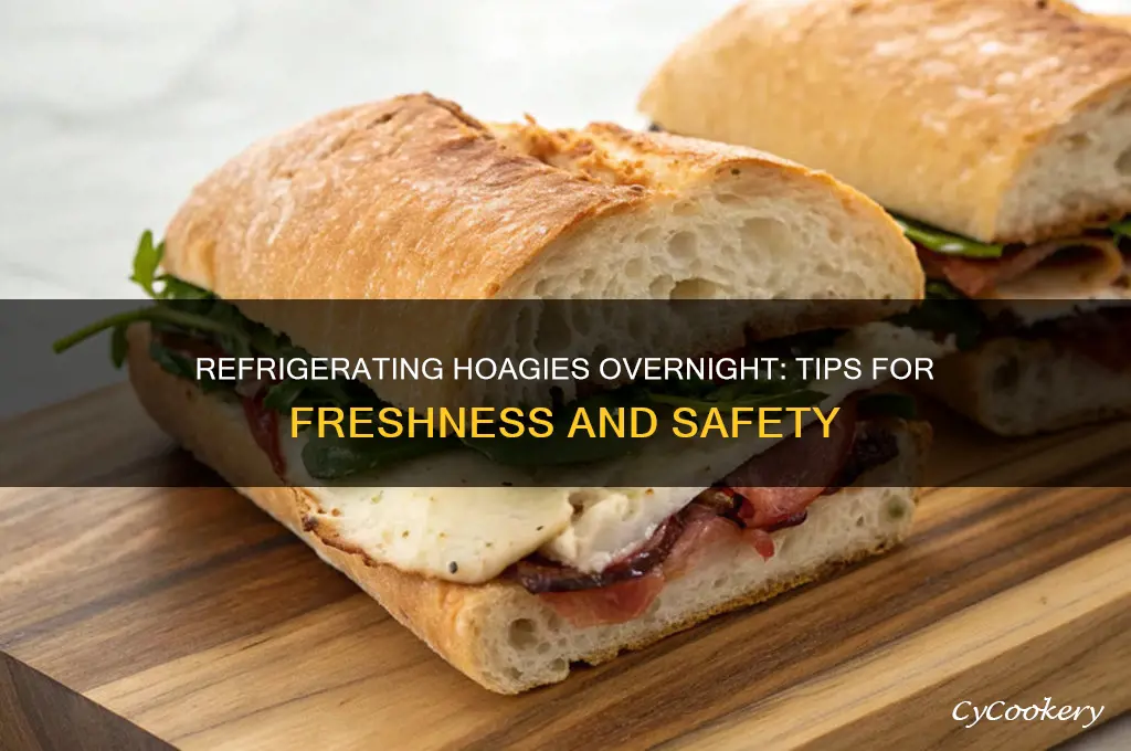 can you refrigerate hoagie overnight