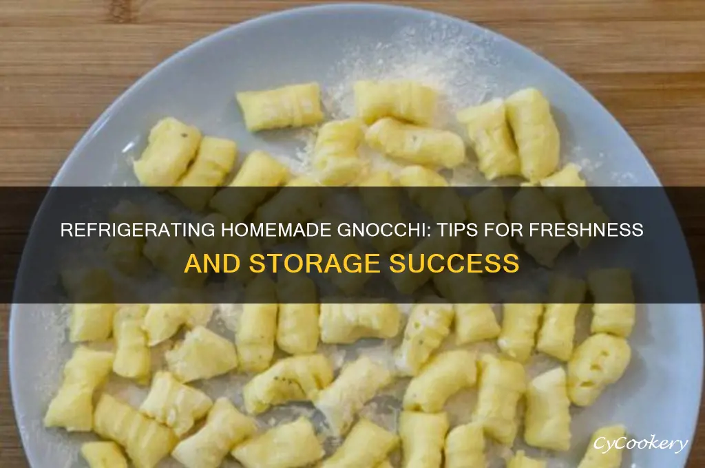 can you refrigerate homemade gnocchi