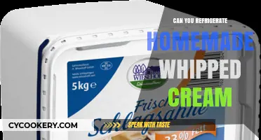 Refrigerating Homemade Whipped Cream: Tips for Freshness and Storage