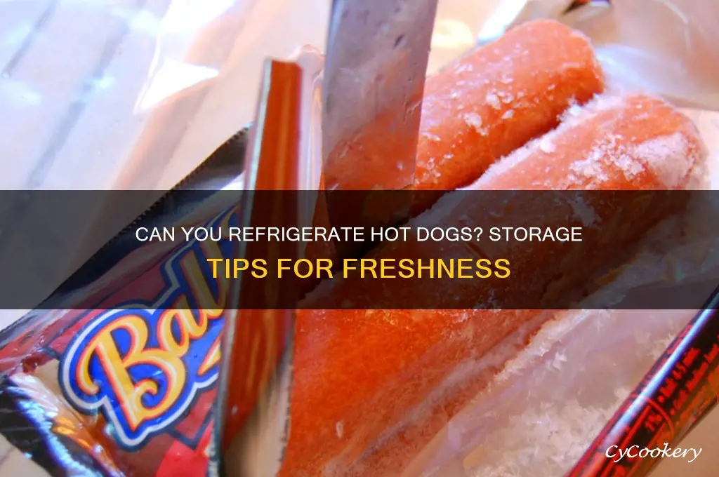 can you refrigerate hot dogs