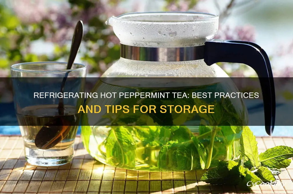 can you refrigerate hot peppermint tea