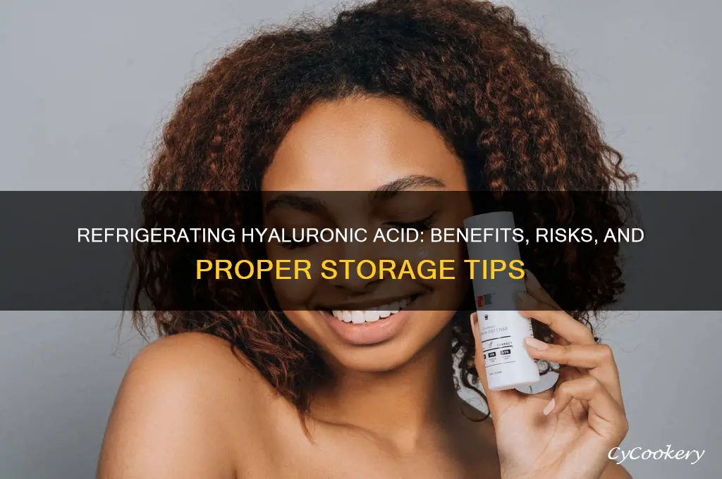can you refrigerate hyaluronic acid