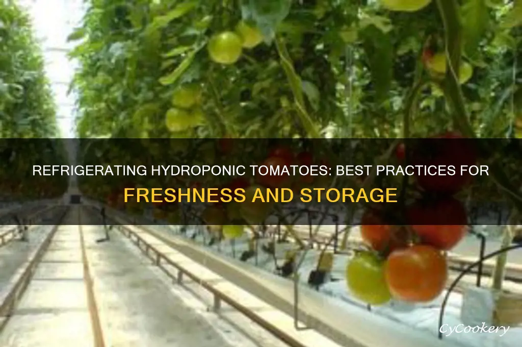 can you refrigerate hydroponic grow tomatoes