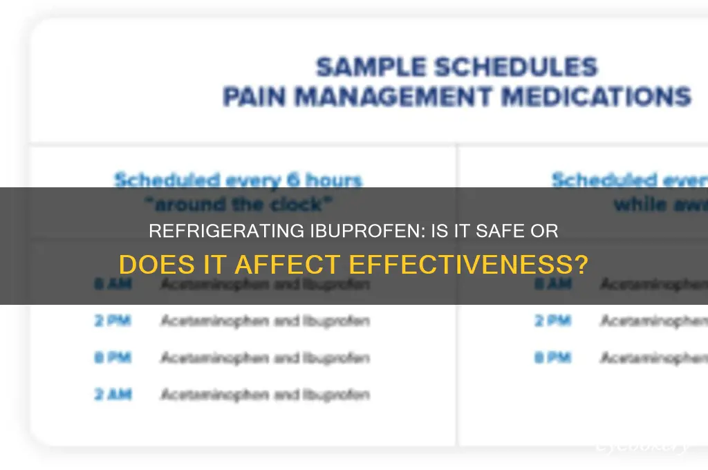can you refrigerate ibuprofen