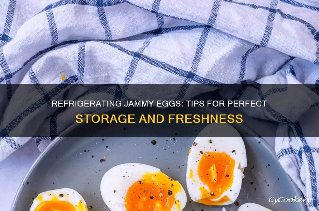 can you refrigerate jammy eggs