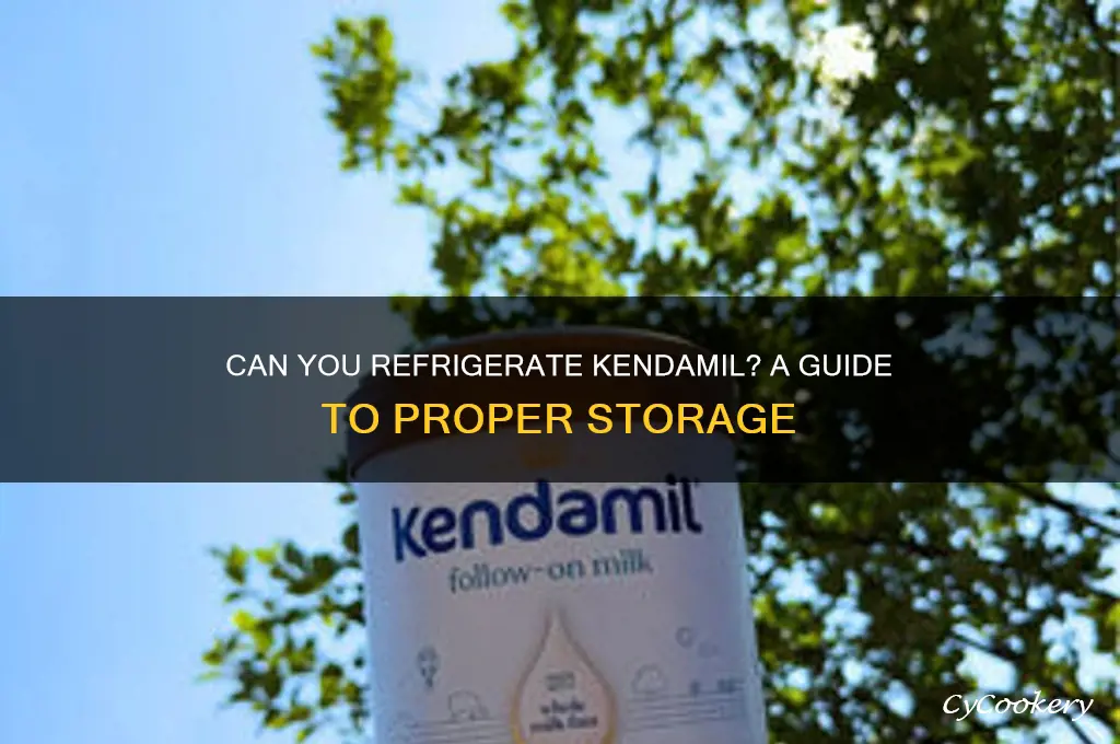 can you refrigerate kendamil