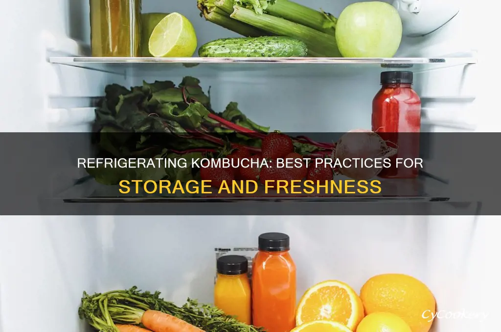 can you refrigerate kombucha