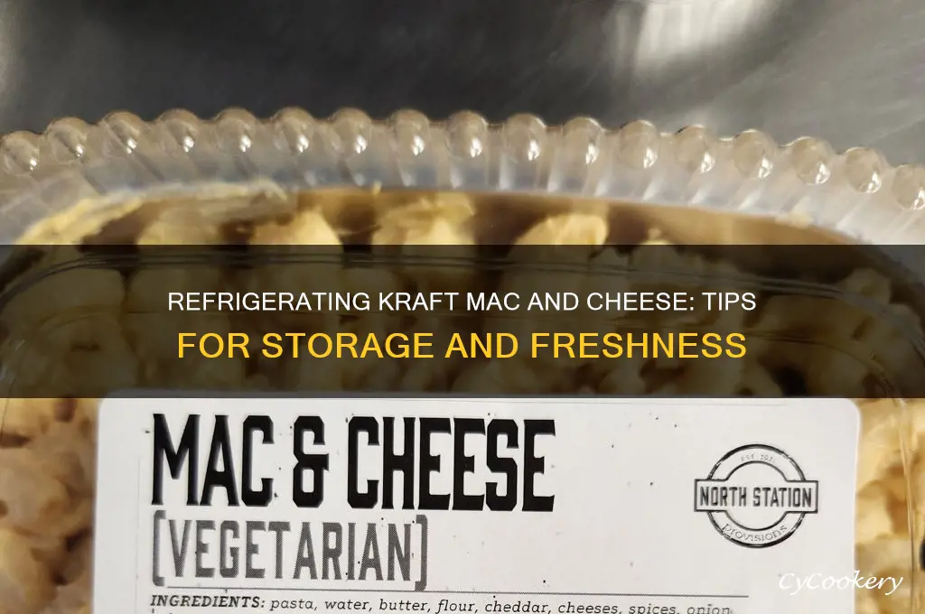 can you refrigerate kraft mac and cheese