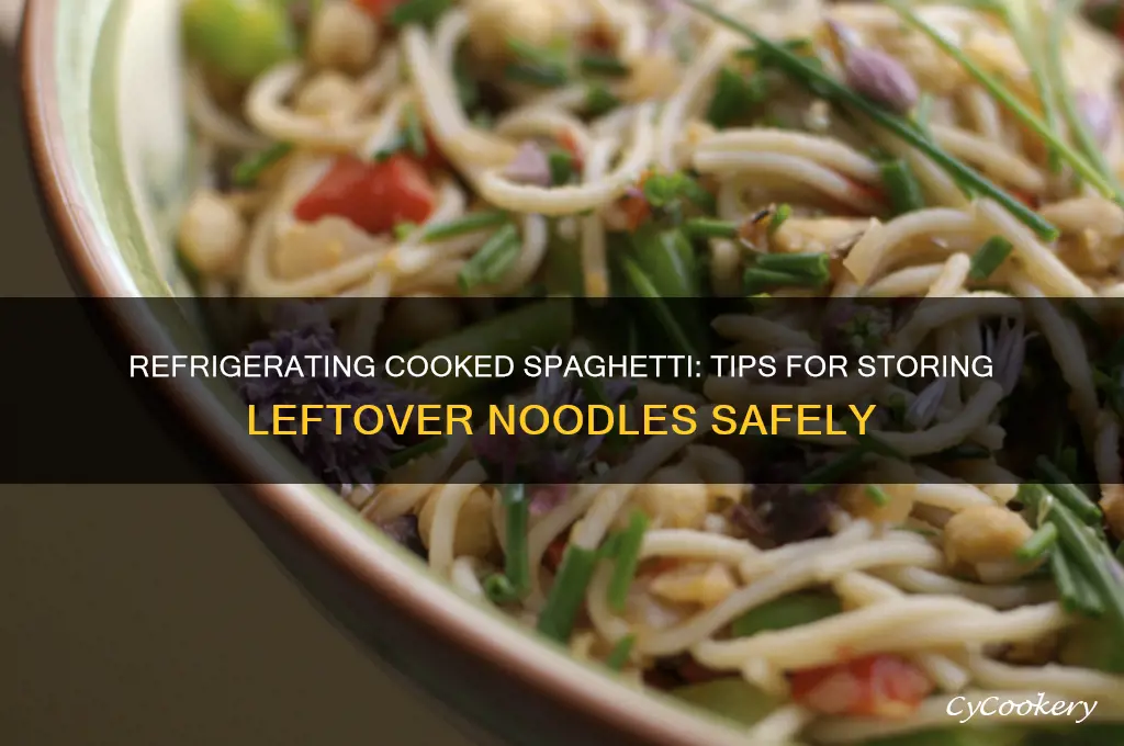 can you refrigerate leftover cooked spaghetti noodles