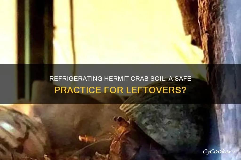 can you refrigerate leftover hermit crab soil