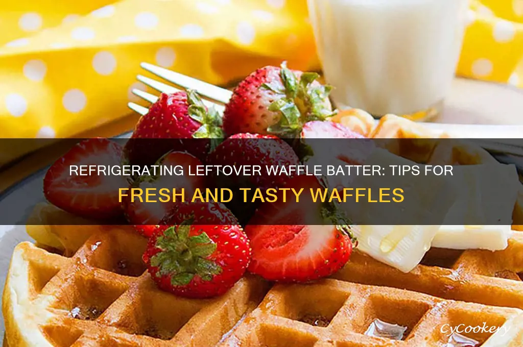can you refrigerate leftover waffle batter