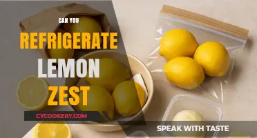 Refrigerating Lemon Zest: Tips for Freshness and Flavor Preservation