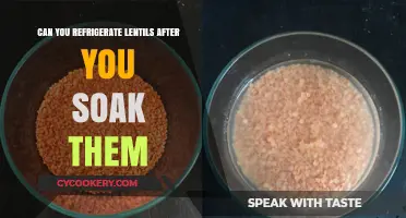Refrigerating Soaked Lentils: Best Practices for Freshness and Safety