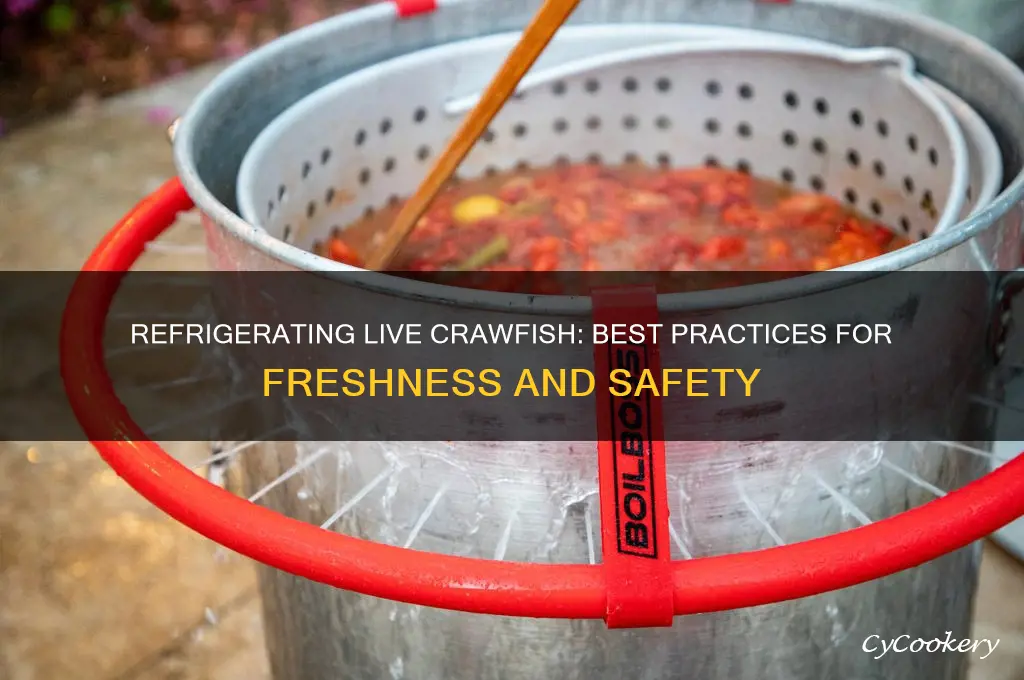 can you refrigerate live crawfish