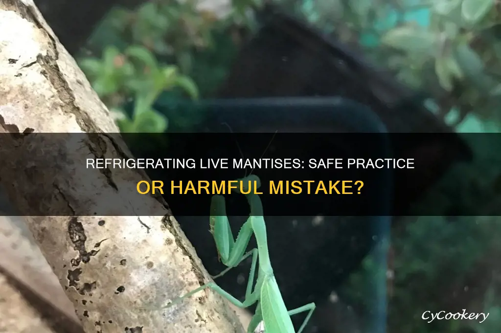 can you refrigerate live mantises