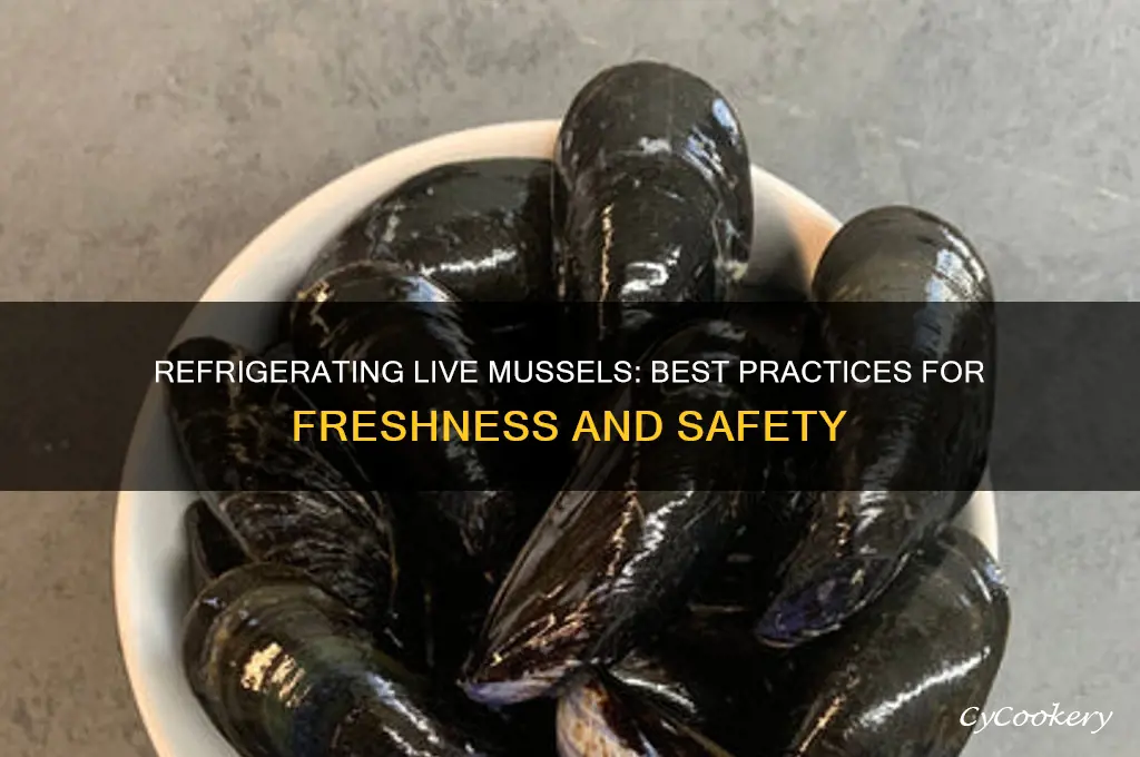 can you refrigerate live mussels