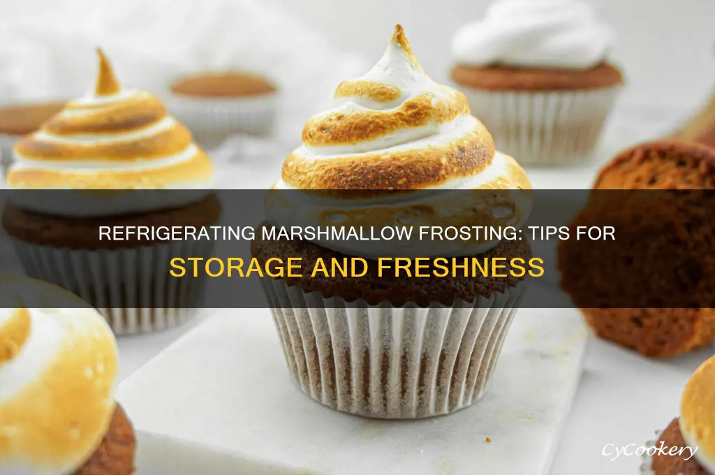 can you refrigerate marshmallow frosting