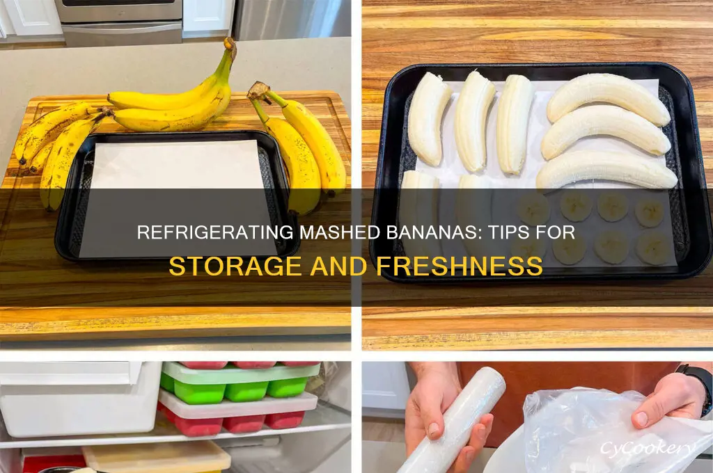 can you refrigerate mashed bananas