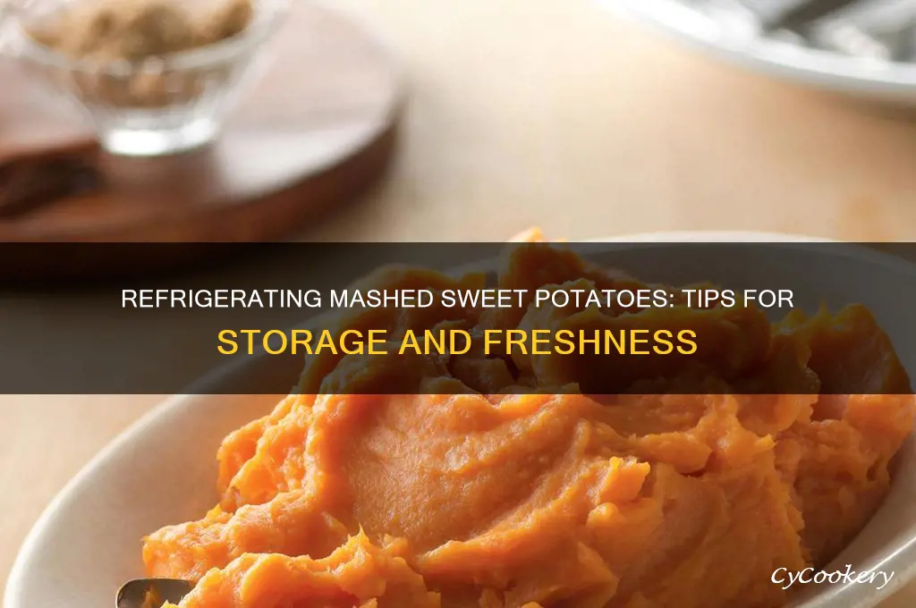 can you refrigerate mashed sweet potatoes