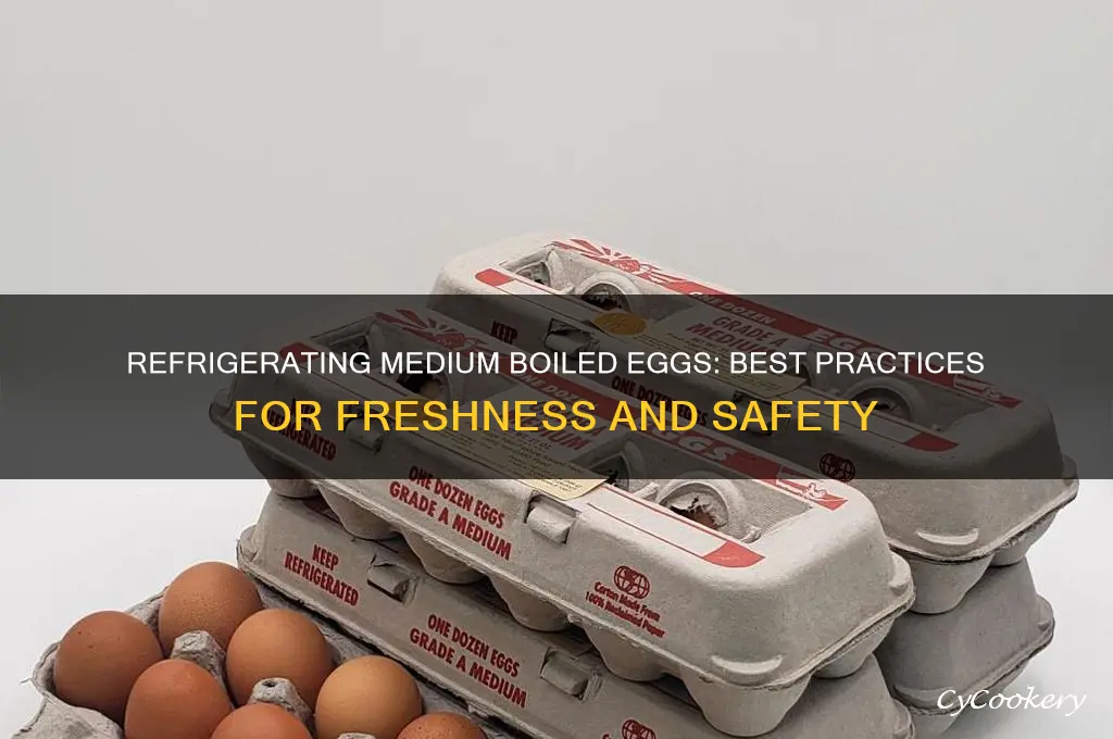 can you refrigerate medium boiled eggs