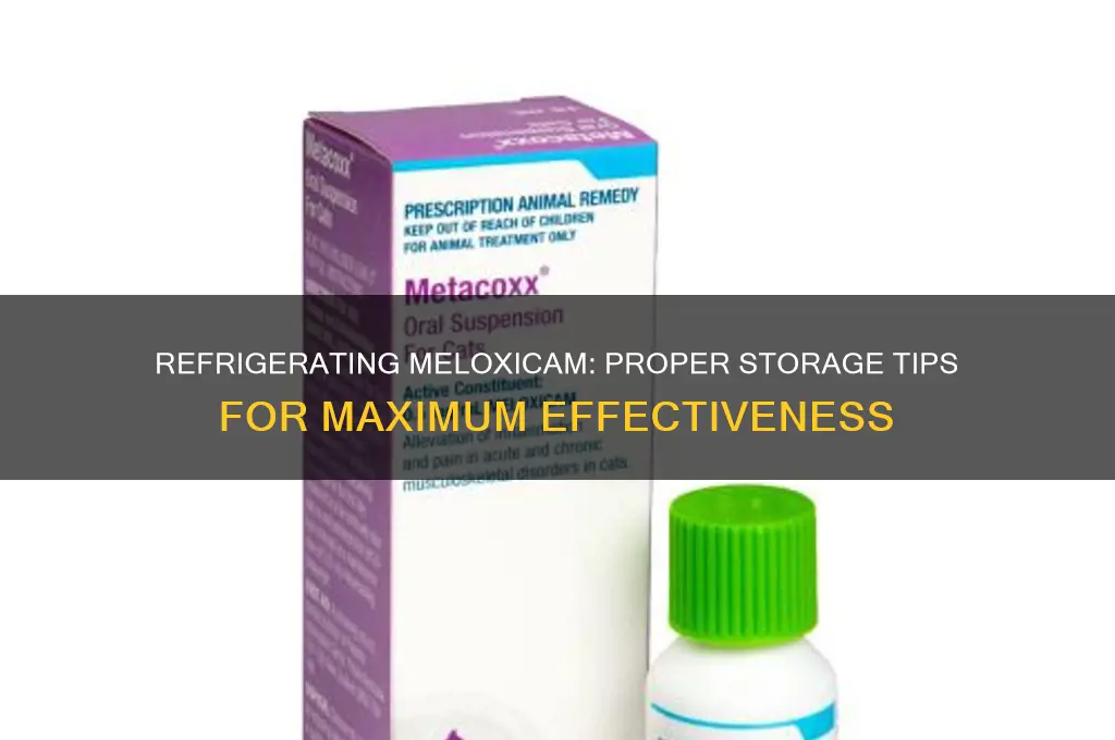 can you refrigerate meloxicam