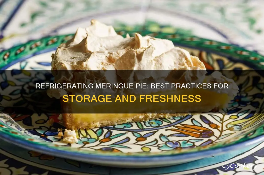can you refrigerate meringue pie