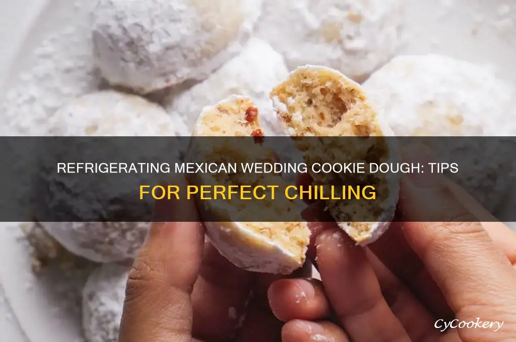 can you refrigerate mexican wedding cookie dough