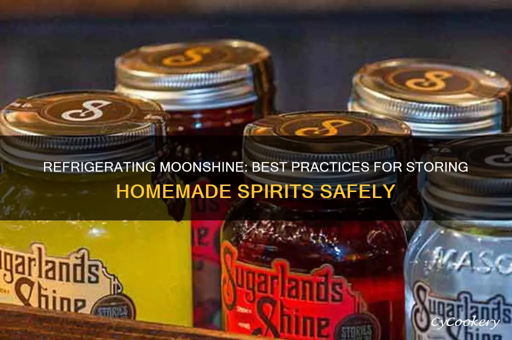 can you refrigerate moonshine